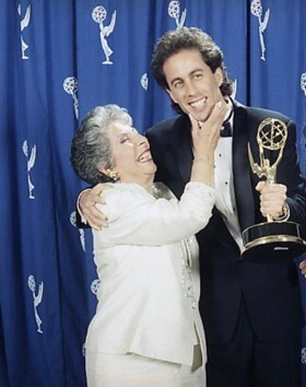 Kalman Seinfeld's wife and their son, Jerry Seinfeld.